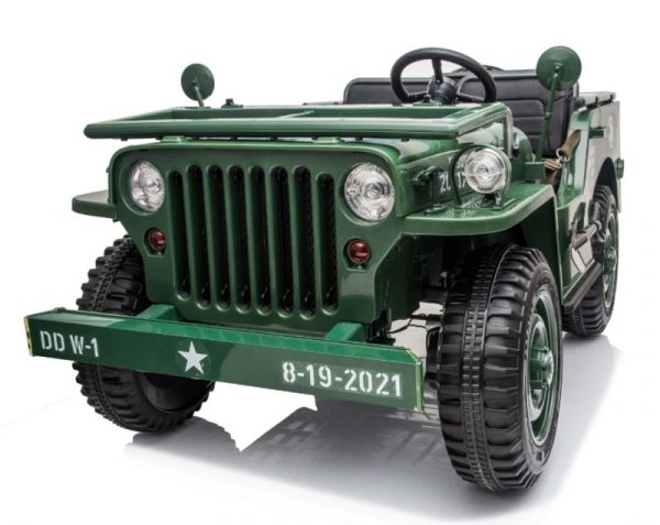 Jeep willys electrique enfant vert