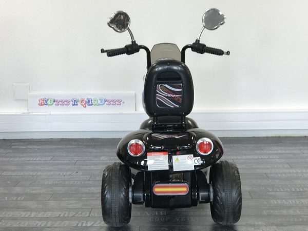 Moto électrique pour enfant vu arrière