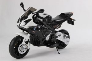 Moto électrique enfant BMW S1000RR - Noire - vue 3/4 avant